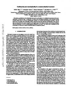 Nonlinearity and nonclassicality in a nanomechanical resonator