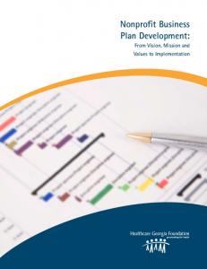 nonprofit Business Plan development: