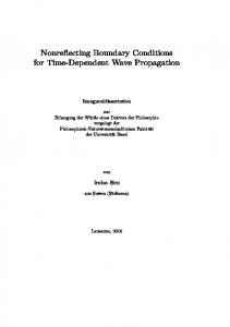 Nonreflecting Boundary Conditions for Time-Dependent Wave ... - edoc