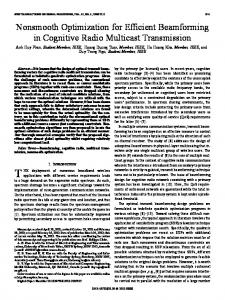 Nonsmooth Optimization for Efficient Beamforming in Cognitive Radio ...