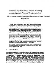 Nonstationary Multivariate Process Modeling through ... - CiteSeerX