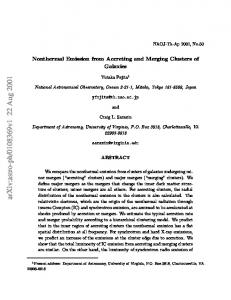 Nonthermal Emission from Accreting and Merging Clusters of Galaxies