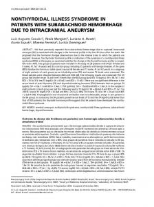 nonthyroidal illness syndrome in patients with