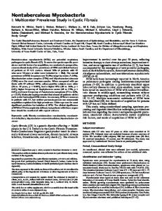 Nontuberculous Mycobacteria - ATS Journals