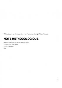 NOTE METHODOLOGIQUE - mabire-reich