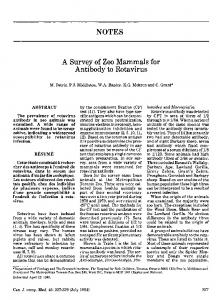 NOTES Antibody to Rotavirus - Europe PMC