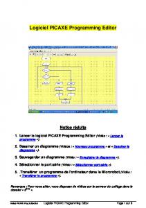 Notice PICAXE Prog Editor