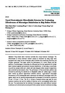 Novel Electrokinetic Microfluidic Detector for ... - Semantic Scholar