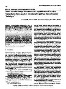 Novel Iterative Image Reconstruction Algorithm for Electrical ...