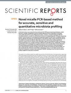 Novel micelle PCR-based method for accurate, sensitive and