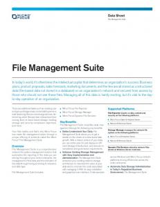 Novell File Management Suite