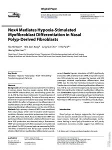 Nox4 Mediates Hypoxia-Stimulated Myofibroblast ...