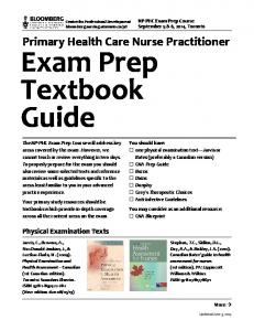 NP-PHC Exam Prep Course Textbook List - Lawrence S. Bloomberg ...