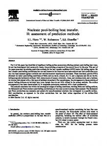 Nucleate pool-boiling heat transfer. II: assessment of ...