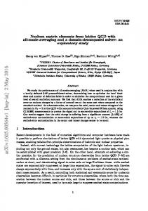 Nucleon matrix elements from lattice QCD with all-mode-averaging ...