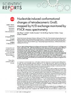 Nucleotide-induced conformational changes of ... - Semantic Scholar