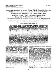 Nucleotide sequences of the arb genes, which control beta-glucoside ...