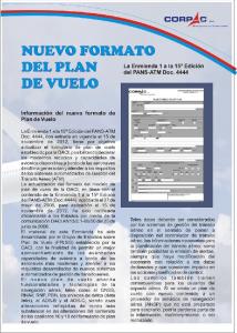 Nuevo formato del Plan de Vuelo 2012