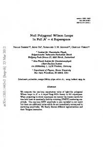 Null Polygonal Wilson Loops in Full N=4 Superspace - arXiv