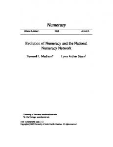 Numeracy - StatLit.Org