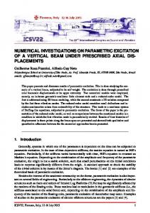 numerical investigations on parametric excitation of a vertical ... - USP