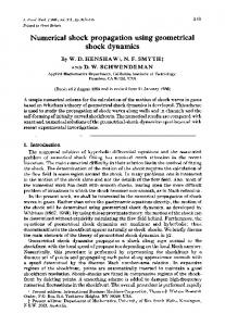 Numerical shock propagation using geometrical shock dynamics