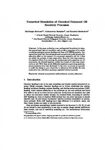 Numerical Simulation of Chemical Enhanced Oil Recovery Processes