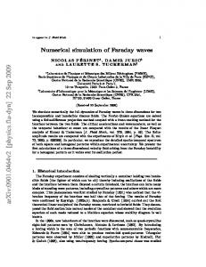 Numerical simulation of Faraday waves