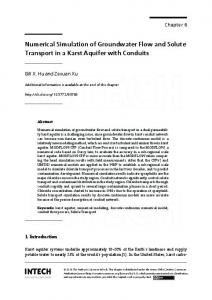 Numerical Simulation of Groundwater Flow and ...