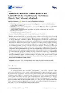 Numerical Simulation of Heat Transfer and Chemistry in the ... - MDPI