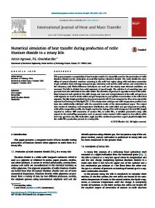 Numerical simulation of heat transfer during