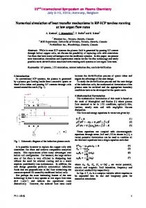 Numerical simulation of heat transfer mechanisms in RF-ICP torches ...