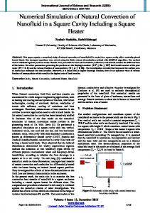 Numerical Simulation of Natural Convection of Nanofluid in a Square ...