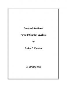 Numerical Solution of Partial Differential Equations (Lecture Notes)