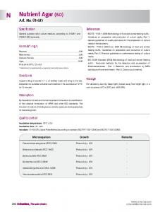 Nutrient Agar (ISO) N