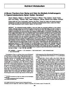 Nutrient Metabolism