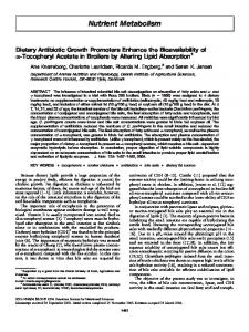 Nutrient Metabolism