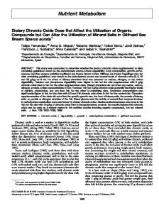 Nutrient Metabolism