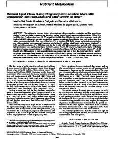 Nutrient Metabolism