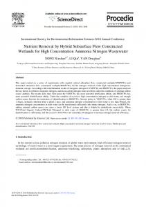 Nutrient Removal by Hybrid Subsurface Flow Constructed Wetlands ...