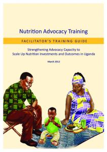 Nutrition Advocacy Training: Strengthening Advocacy Capacity to ...