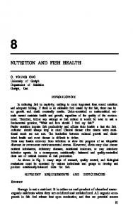 NUTRITION AND FISH HEALTH