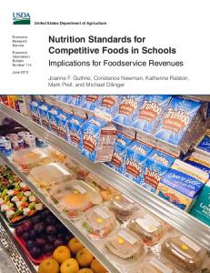 Nutrition Standards for Competitive Foods in Schools - USDA ERS