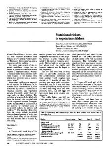 Nutritional rickets in vegetarian children - NCBI