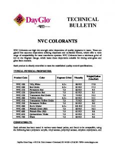 NVC COLORANTS - DayGlo