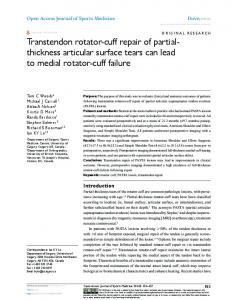 OAJSM-62885-trans-tendon-rotator-cuff-repair-of ... - Semantic Scholar