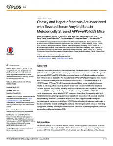 Obesity and Hepatic Steatosis Are Associated with ... - Semantic Scholar