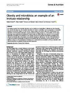 Obesity and microbiota - BioMed Central