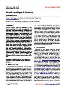 Obesity and type 2 diabetes