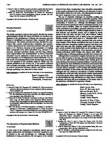 Obesity Paradox? - ATS Journals